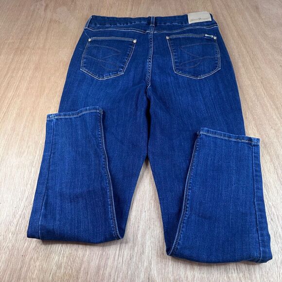 Seven7 Tummyless High Rise Skinny Jeans Dark Wash Women’s Size 14 Stretch - Picture 2 of 5